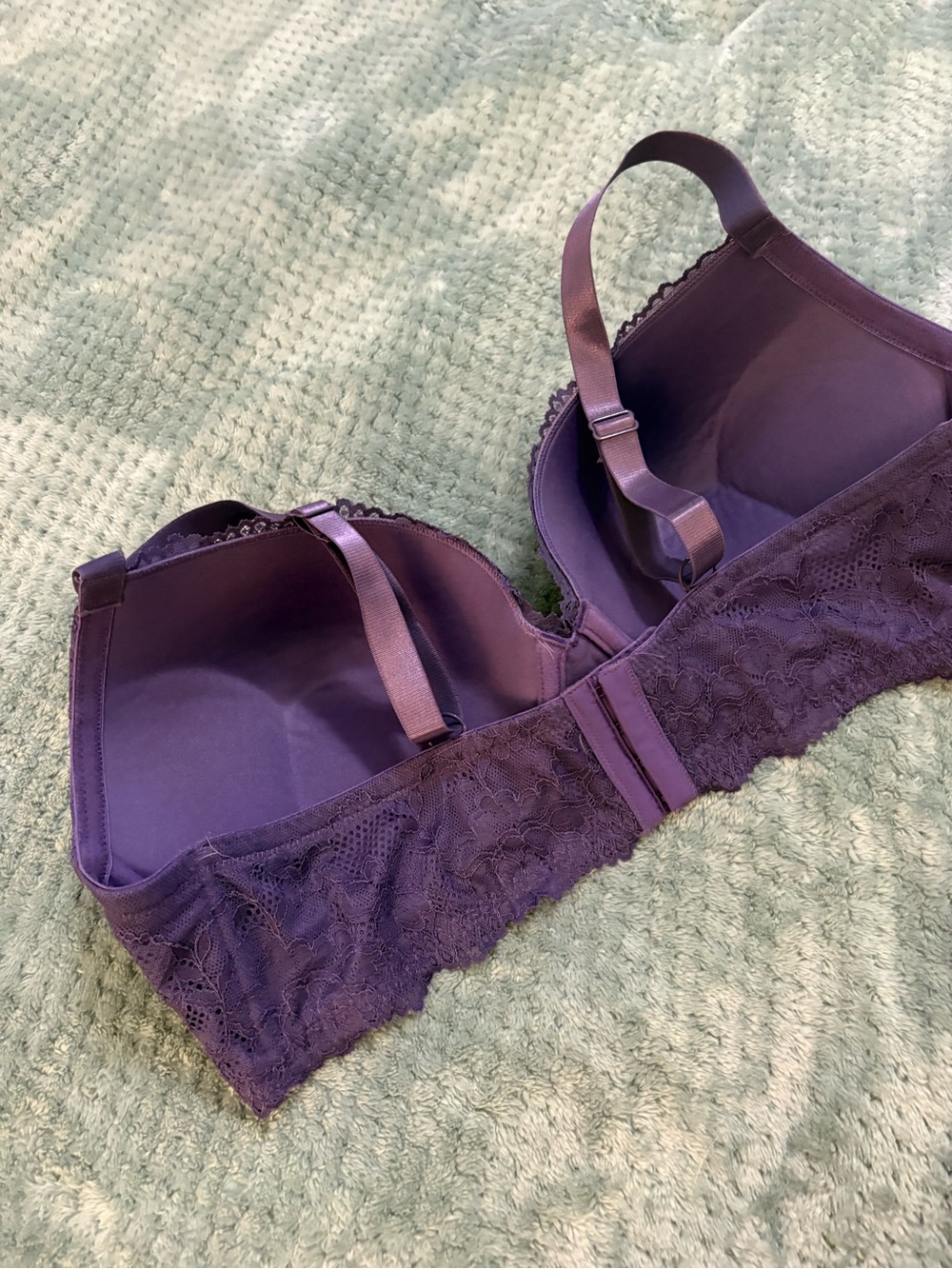torrid Deep Purple Lace Push-Up Bra Full Coverage Plus size 40DDD - Picture 5 of 13